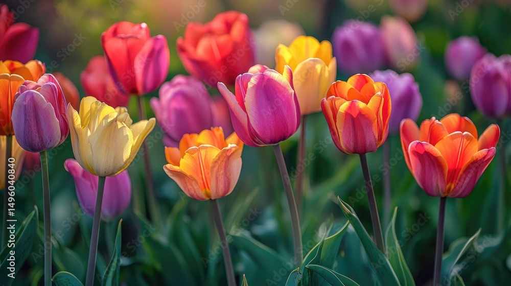 Fototapeta premium Tulips of garden beauty