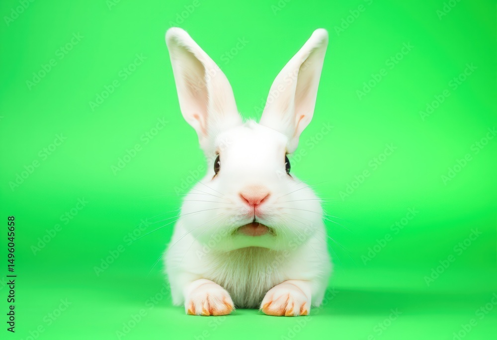 Obraz premium white bunny 