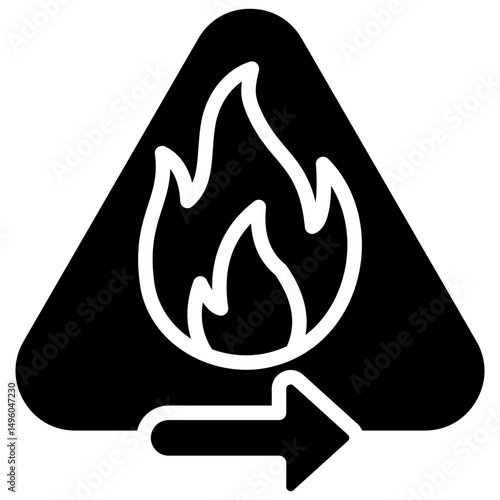 Flammable Material Icon