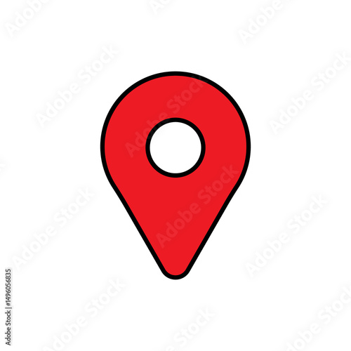 Free Download Red Location Icon Png. Map Pointer Icon. - GFXLoad