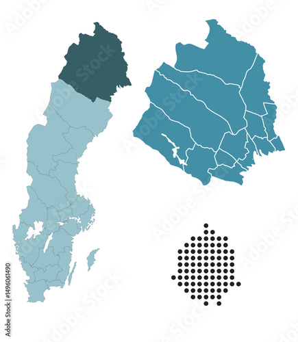Set maps of Norrbotten County