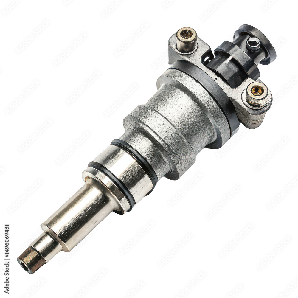A fuel injector isolated isolated on transparent background A fuel injector isolated isolated on transparent background