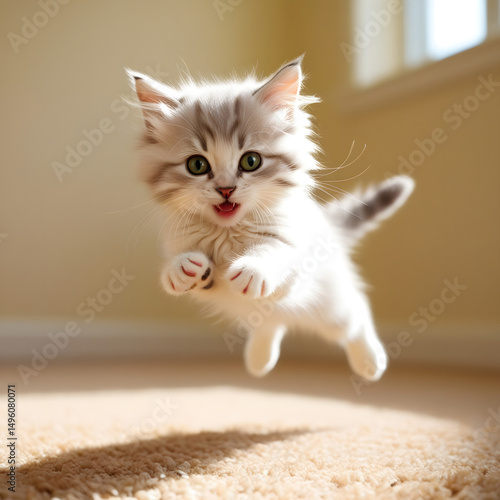 cat on the floor