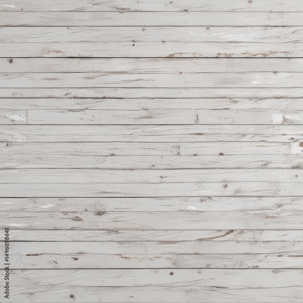 Naklejka premium Rustic white wood plank background, textured surface, background, image