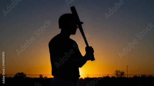 Baseball Player Silhouette