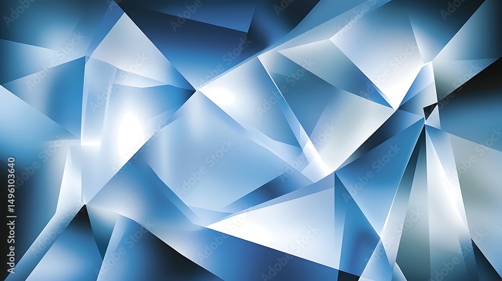Obraz premium Abstract Blue Crystal Background.