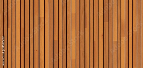 Vertical brown wood slat wall paneling seamless pattern,  wallpaper, timber
