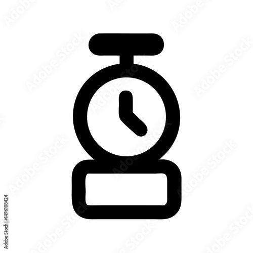 Find time management clock icon vector illustration symbol for deadline and schedule design project
