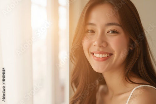 split frame layout with clear aligners on one side and smiling patient on the other, lit with warm natural light and framed to allow visual balance and text overlay. Free Download split frame layout with clear aligners on one side and smiling patient on the other, lit with warm natural light and framed to allow visual balance and text overlay. - GFXLoad