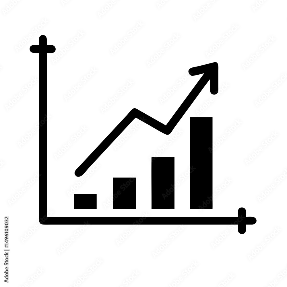 Growth chart diagram showing financial business success and market performance analysis report Growth chart diagram showing financial business success and market performance analysis report