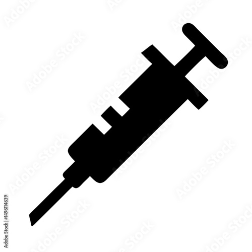 Injection syringe vector illustration for medical health and vaccination concept design element