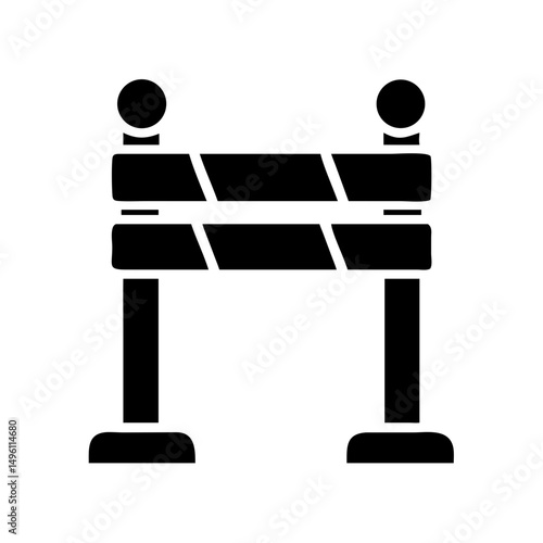 Construction barrier road block safety barricade traffic detour sign temporary fencing equipment