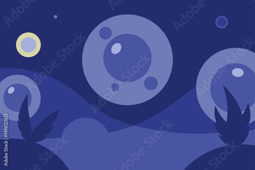 Faerie Circles in Midnight Mist Magical Gathering Under the Moonlight Spooky Vibe