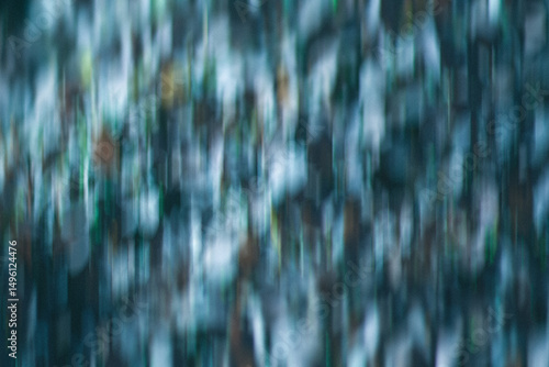 Obraz na plátně Vertical Teal Motion Blur Abstract Background