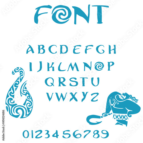 Fonte oceano design letras