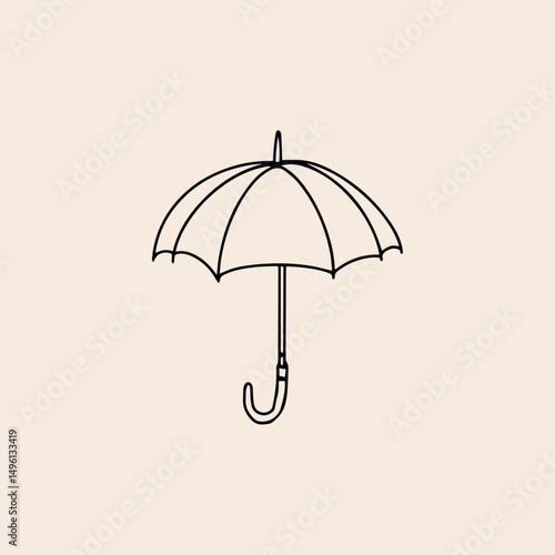 Umbrella icon flat vector design. 