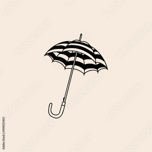 Umbrella icon flat vector design. 