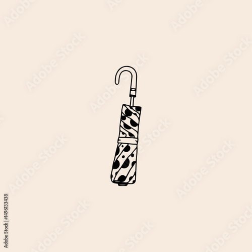 Umbrella icon flat vector design. 