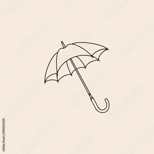 Umbrella icon flat vector design. 
