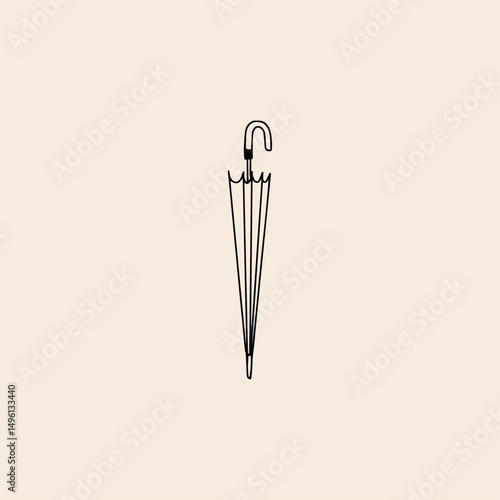 Umbrella icon flat vector design. 