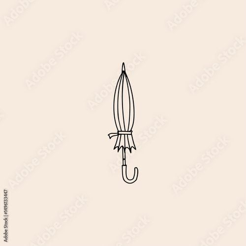 Umbrella icon flat vector design. 