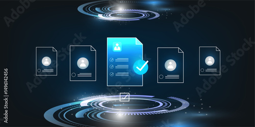 AI help business document verification of user concept