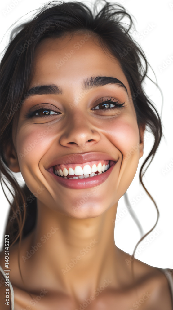 Portrait of a South Asian Woman with Her Eyes Open and Beautiful Smile Portrait of a South Asian Woman with Her Eyes Open and Beautiful Smile