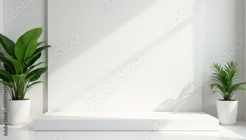 Clean, pristine white backdrop for product display, isolated, product