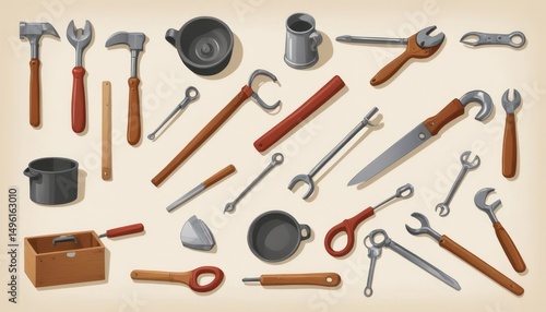 set of tools for repair
