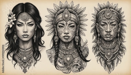 hand drawn collection of hand drawn illustrations