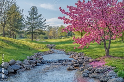 Springtime Serenity at the Golf Course