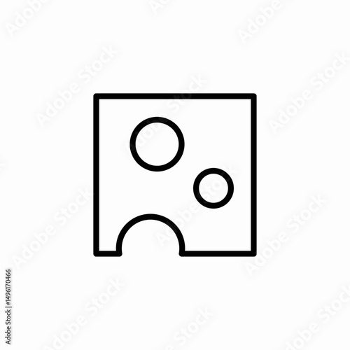 swiss cheese icon sign vector