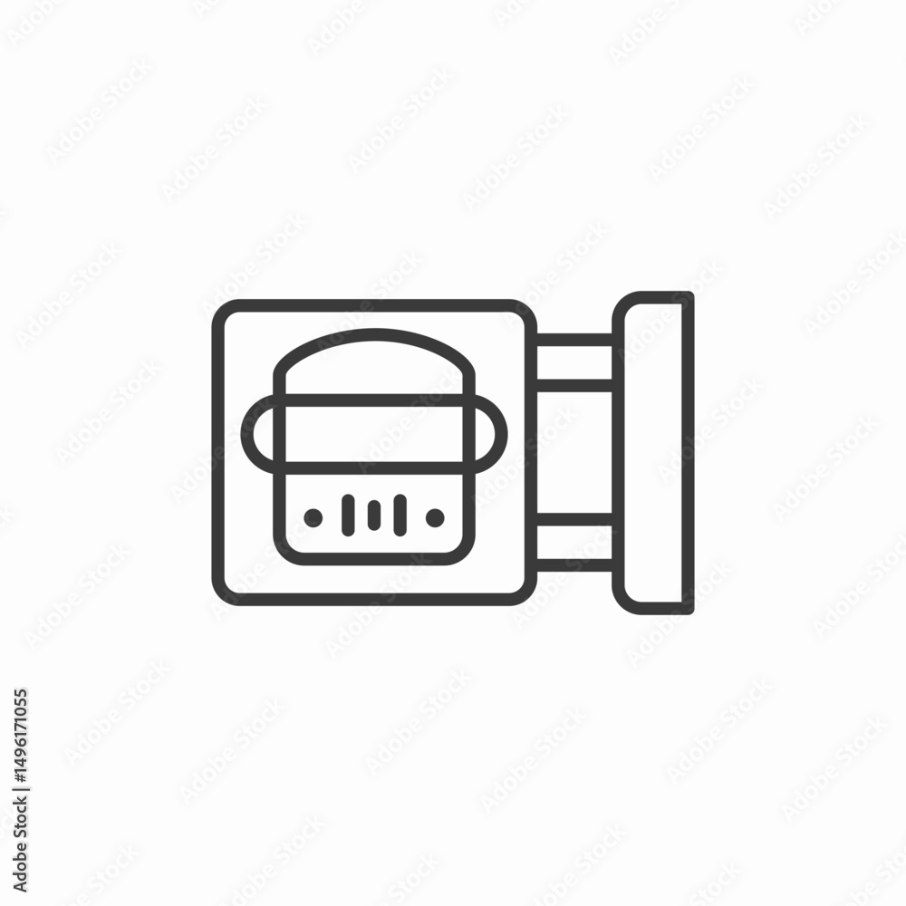Fototapeta premium video camera recording icon sign vector