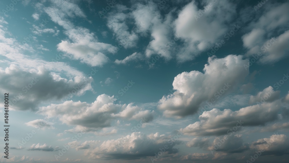 Obraz premium Sky surface with small clouds