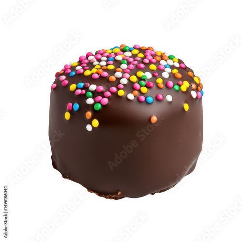 Wallpaper Mural Chocolate covered cake pop with sprinkles isolated on transparent background Torontodigital.ca