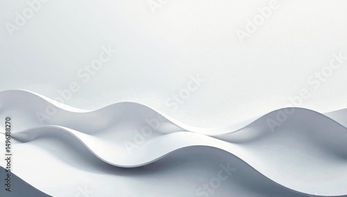 Interlocking wave forms, textured white and grey wallpaper , curves, wallpaper