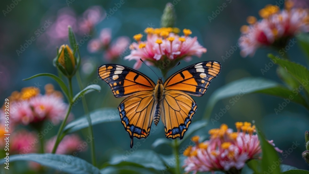 Obraz premium A butterfly is a typically day-flying insect of the order Lepidoptera.