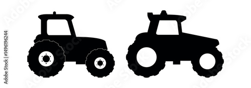 Set Of Trucks On White Background