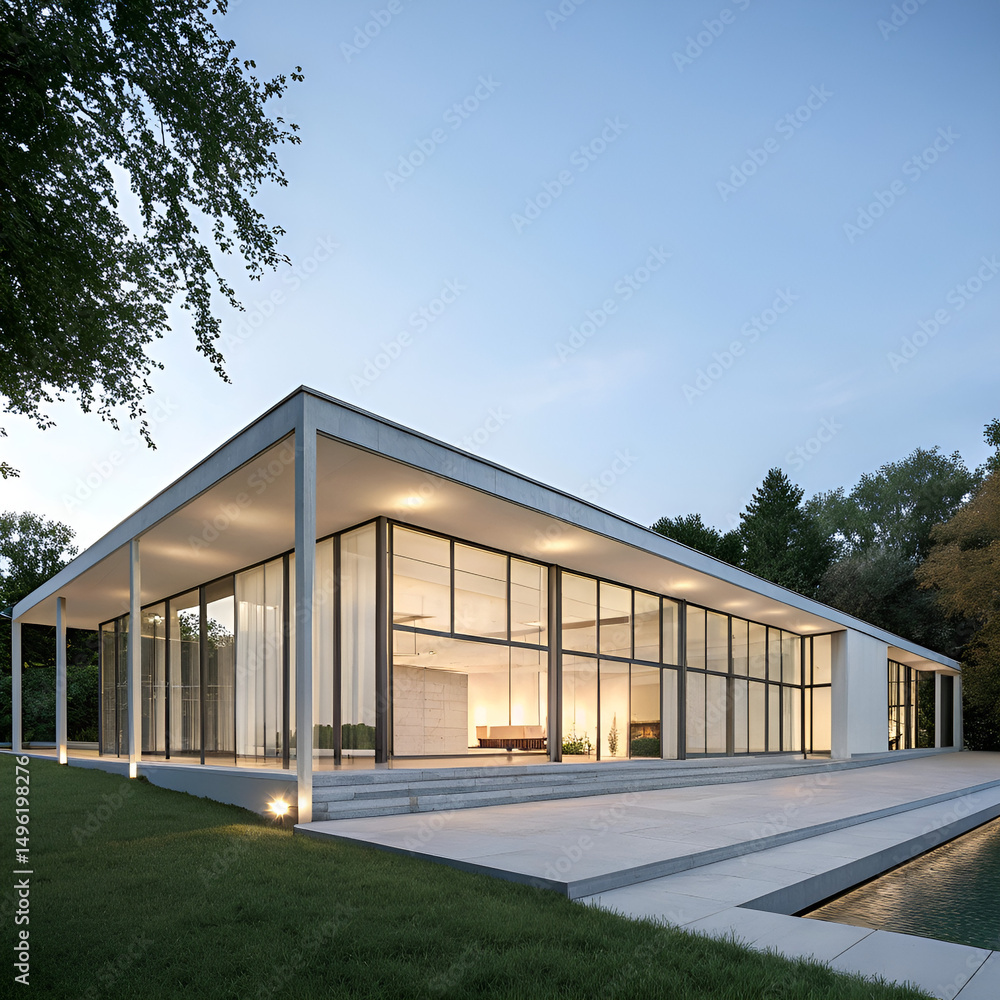 Fototapeta premium modern building in the park