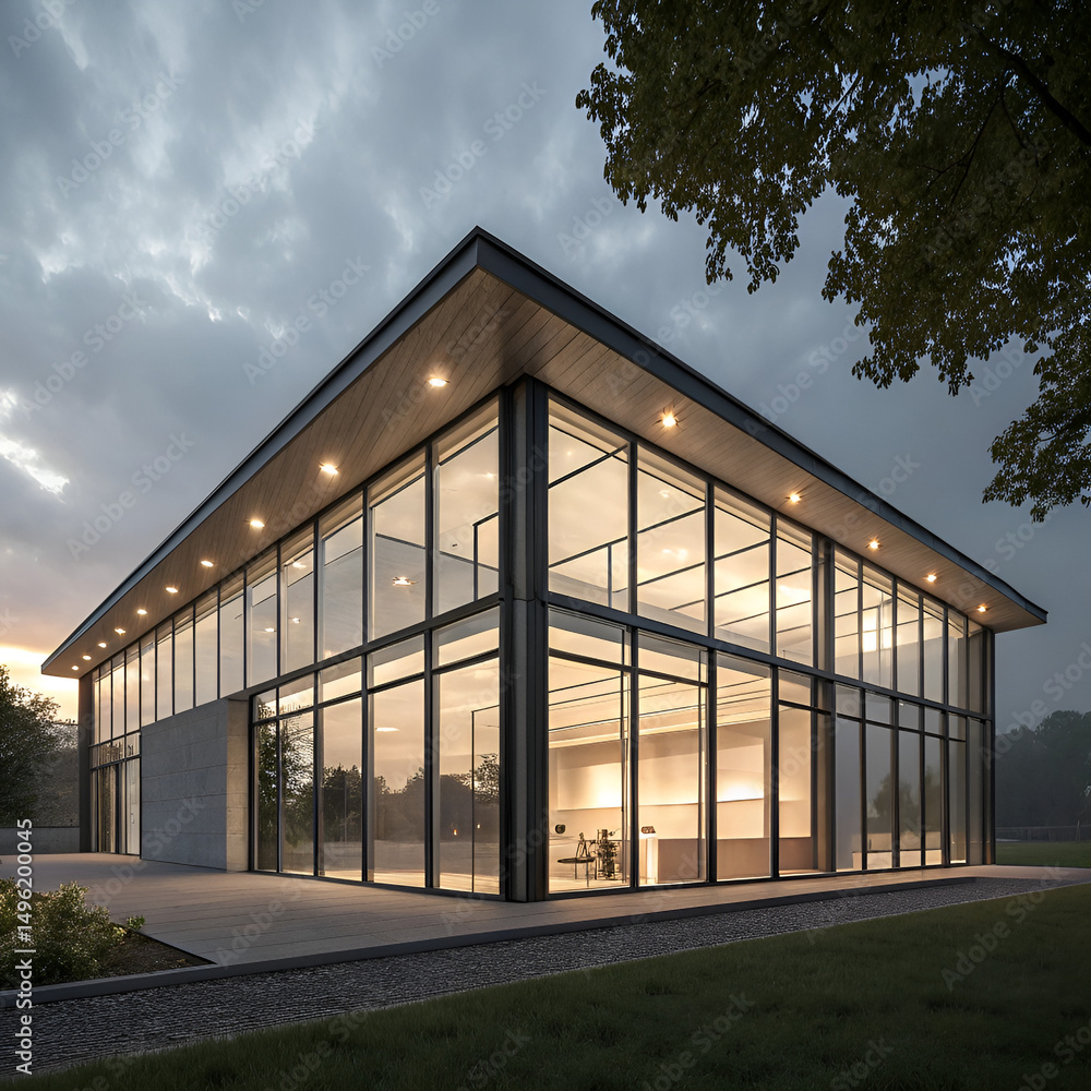 Fototapeta premium modern building in the park