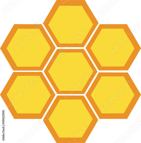  Honeycomb icon on transparent background