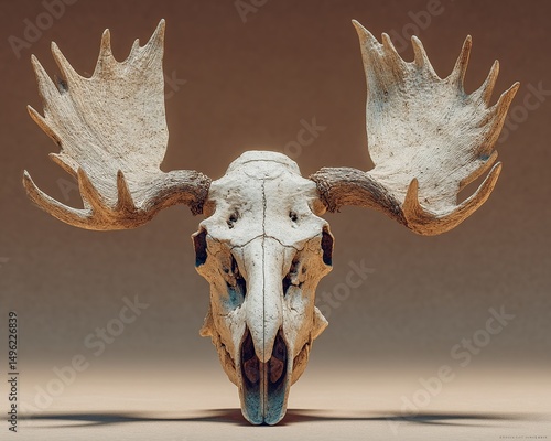 Moose Skull with Antlers. (1) photo