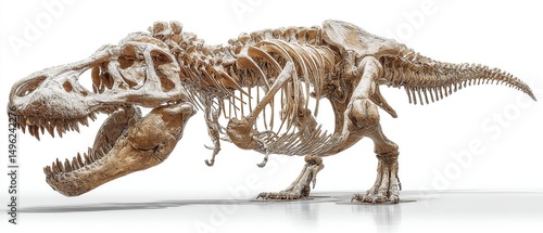 TRex Skeleton Isolated.