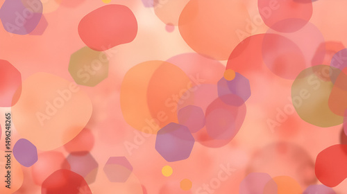 abstract colorful background, forms connect the main elements with barely perceptible washes