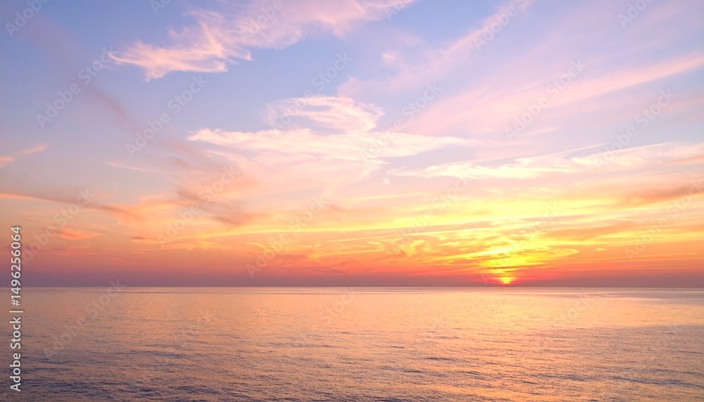 Fototapeta premium sunset over the sea