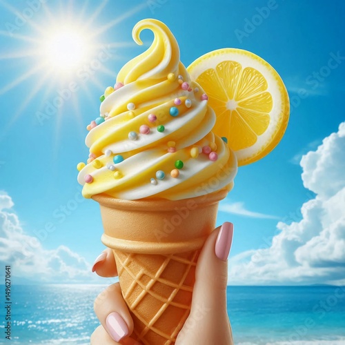 Helado de limón