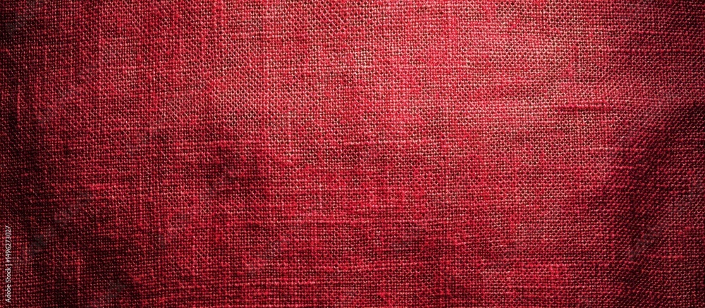 Fototapeta premium Red Fabric Close-up Texture