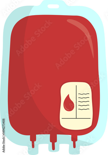 World blood donor illustration. Vector isolated.