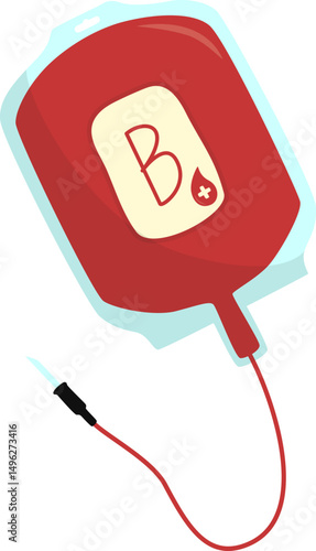 World blood donor illustration. Vector isolated.