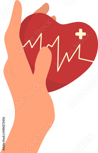 World blood donor illustration. Vector isolated.